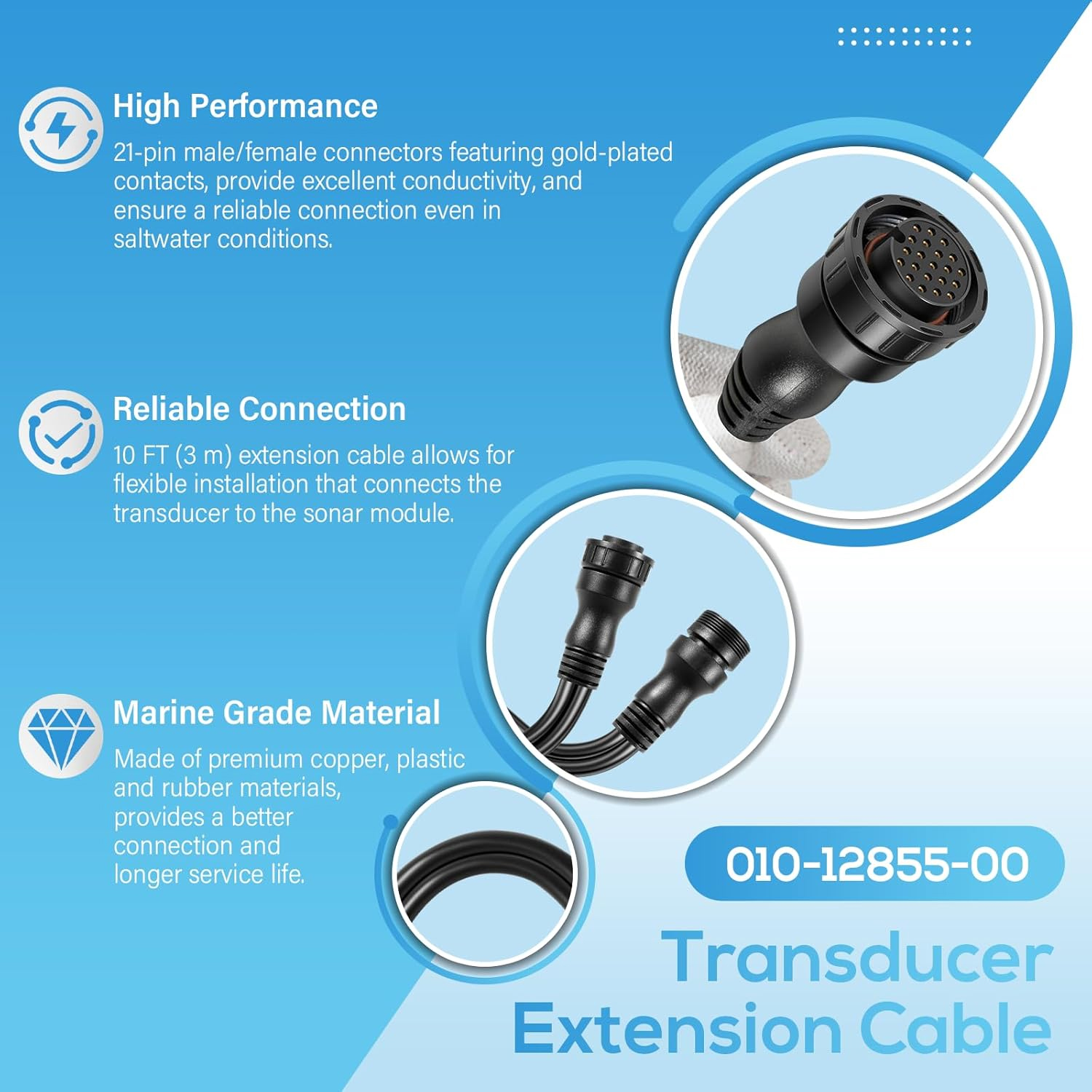 010-12855-00 Ship Transducer E – обзор и цена Fish Finder Cable