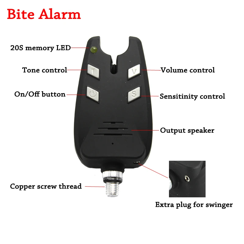 JSFUN 3PCS Carp Fishing Alarm  – обзор и цена Fish Alarm