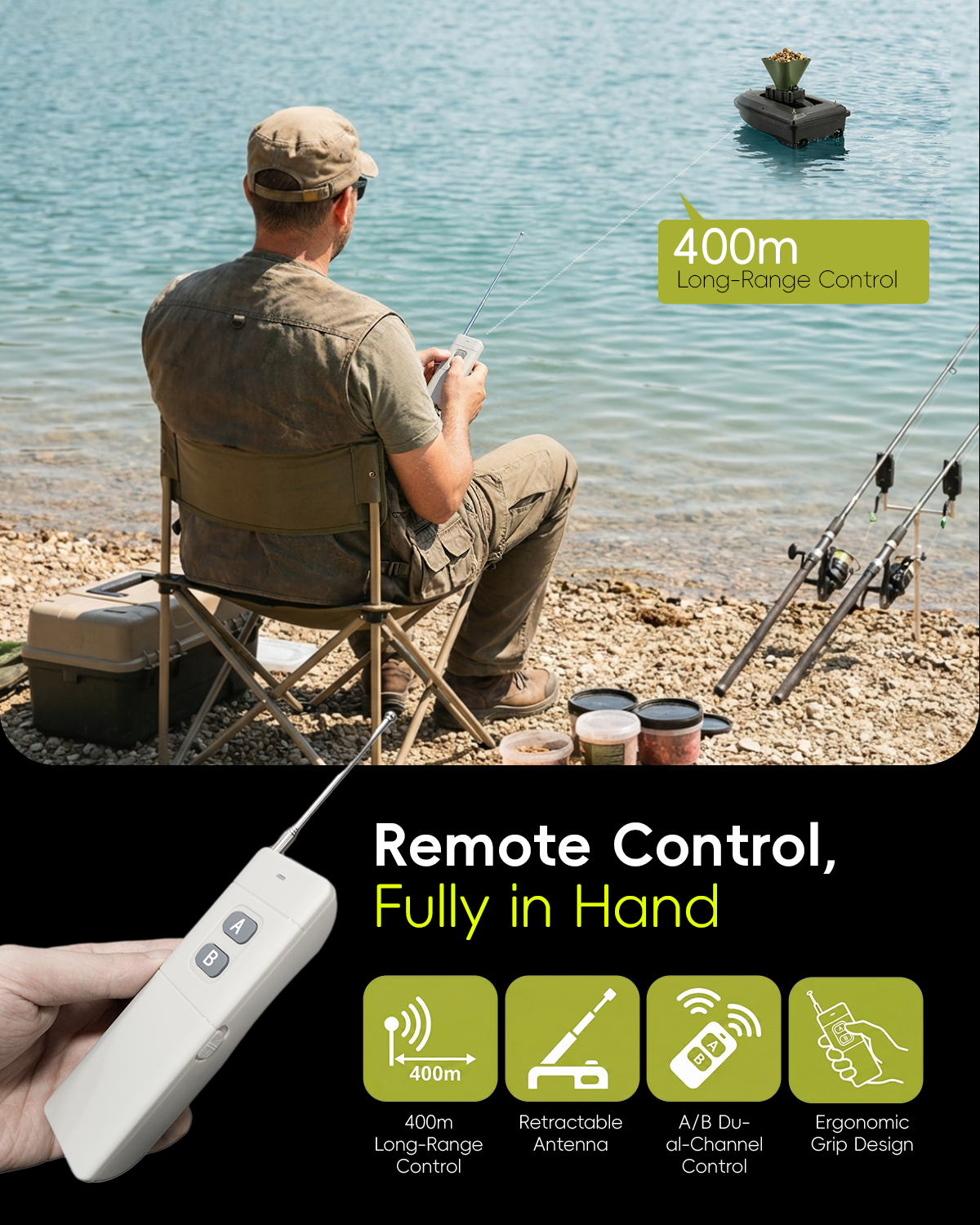 360° Rotating Bait Dispenser & – обзор и цена Fishing Gps
