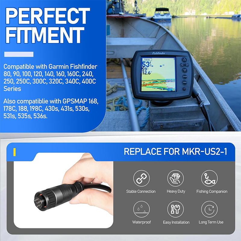 MKR-US2-1 Adaptor Cable Univer – обзор и цена Fish Finder Cable