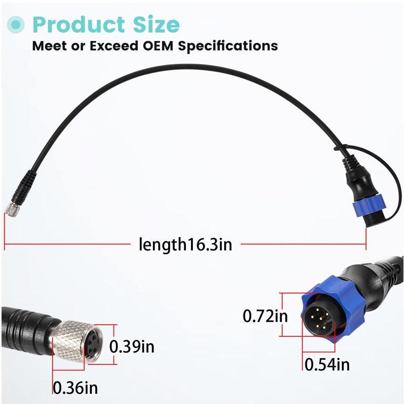 1852060, 29594, MKR-US2-10 Son – обзор и цена Fish Finder Cable