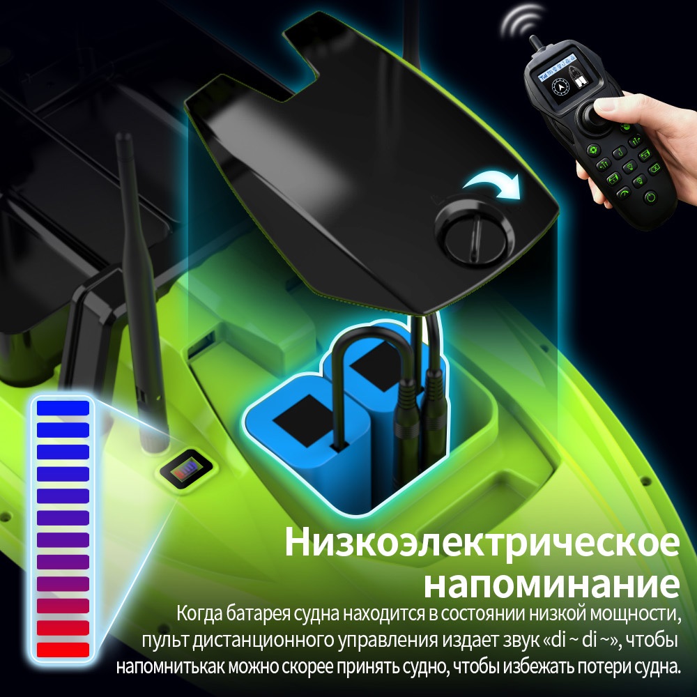 500M RC Fishing Bait Boat Dual – обзор и цена Fish Finder Cable