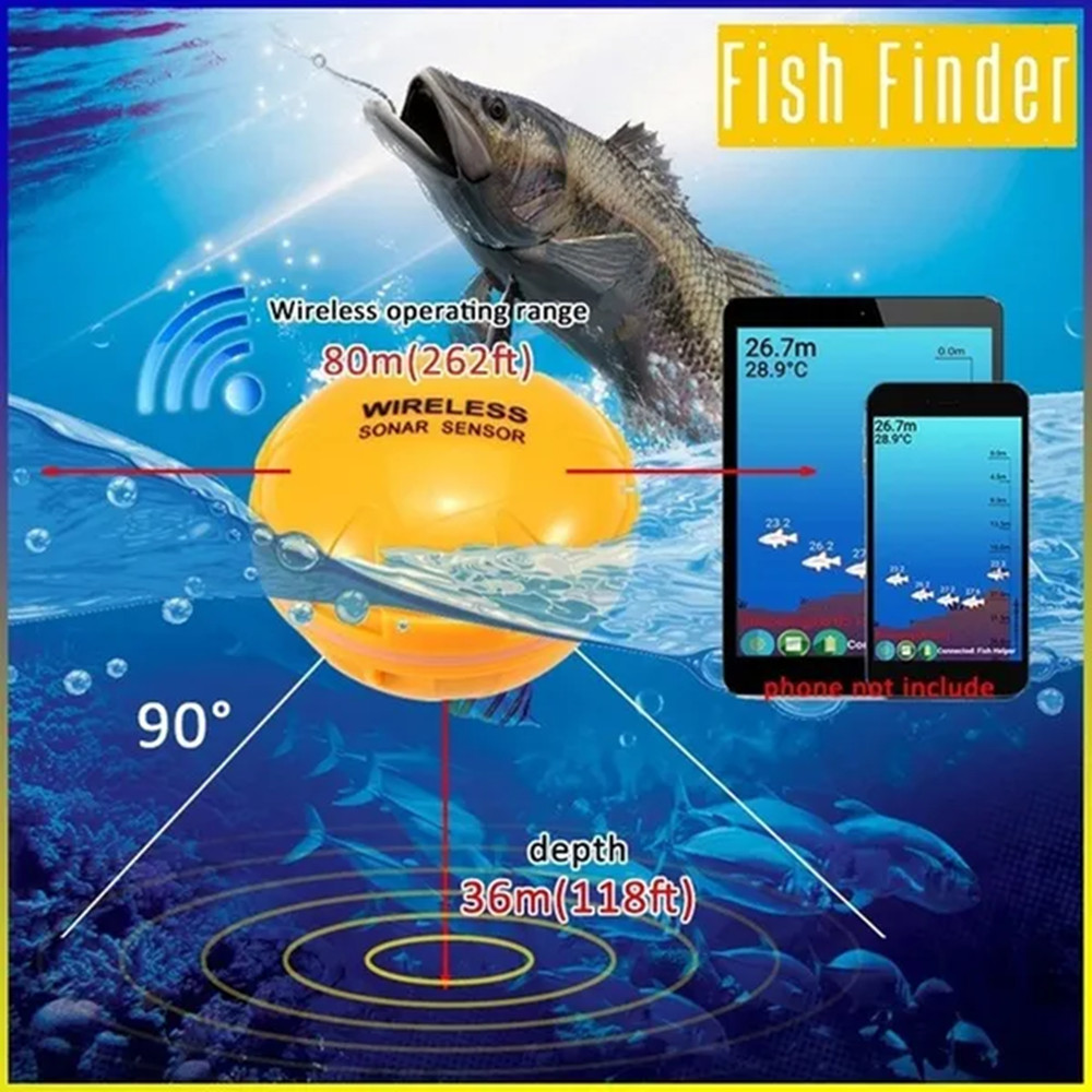PUPOPAN 100M Brand New Smart P – обзор и цена Fishing Depth Finder