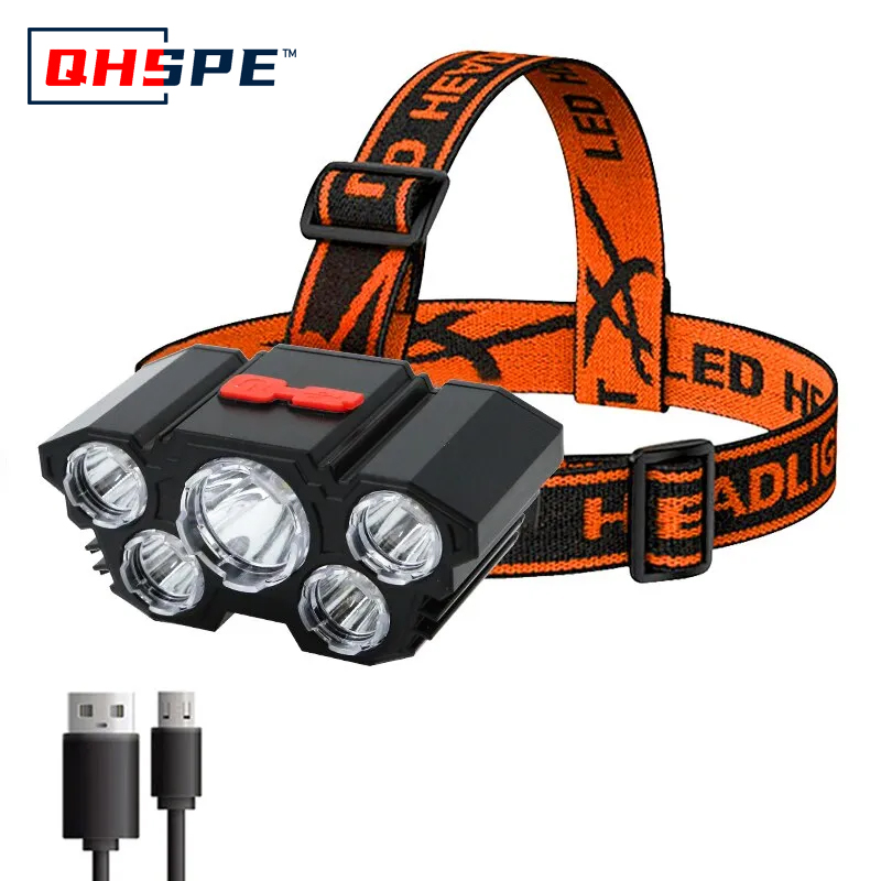 Rechargeable 5 LED Headlamp St – обзор и цена Fish Finder Battery