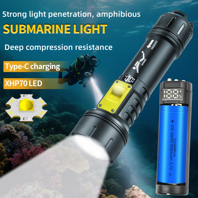 New XHP70 Diving Flashlight IP – обзор и цена Fishing Light