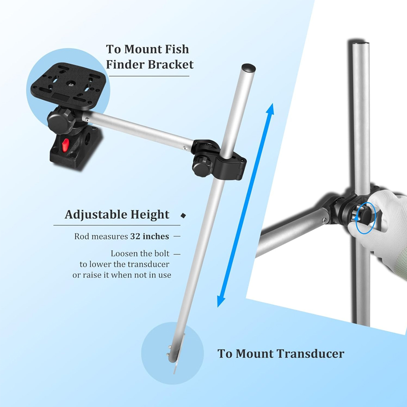 360° Rotation ,Marine Fish Fin – обзор и цена Fish Finder Mount