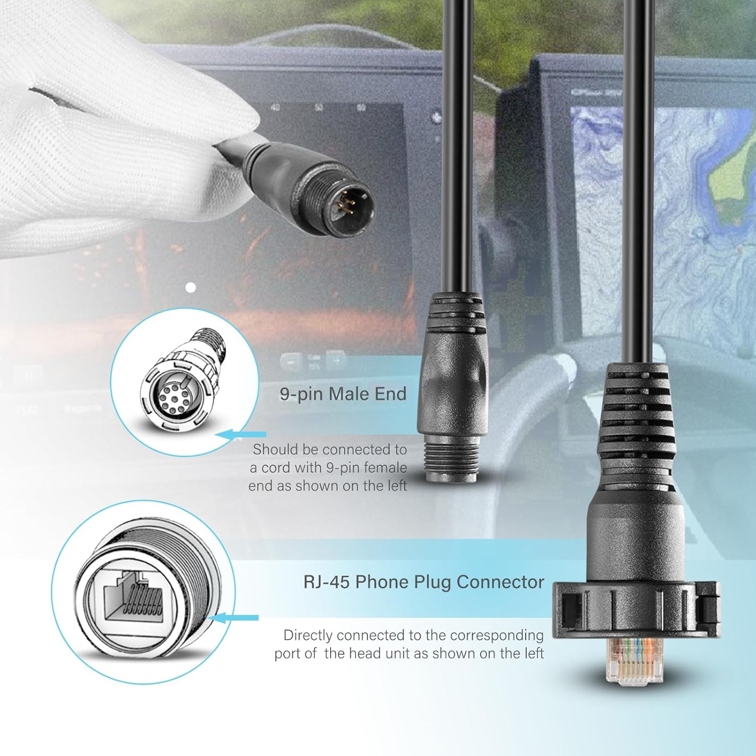 010-12531-01 Marine Network Ad – обзор и цена Fish Finder Cable