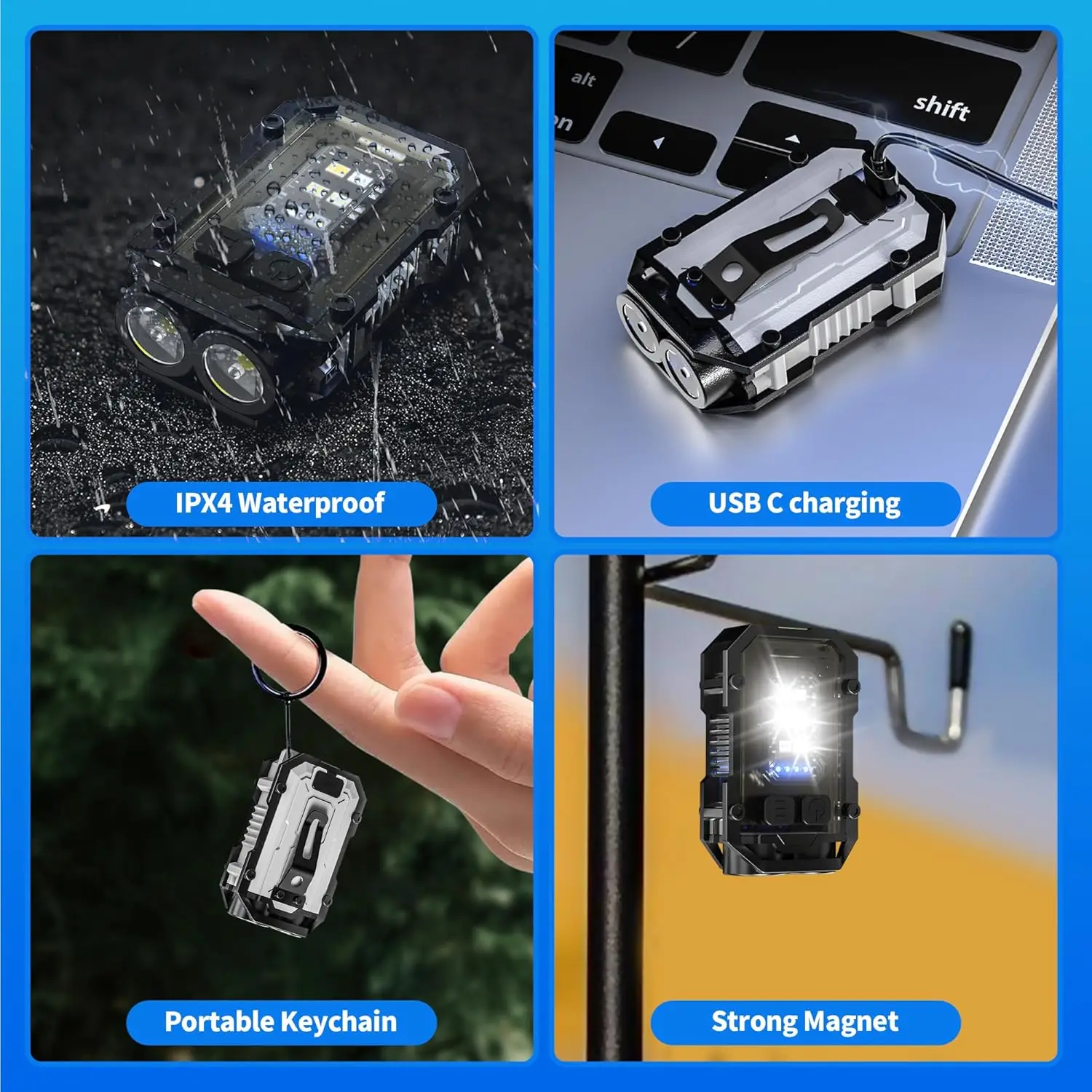 Mini COB Keychain Flashlight,C – обзор и цена Fishing Light