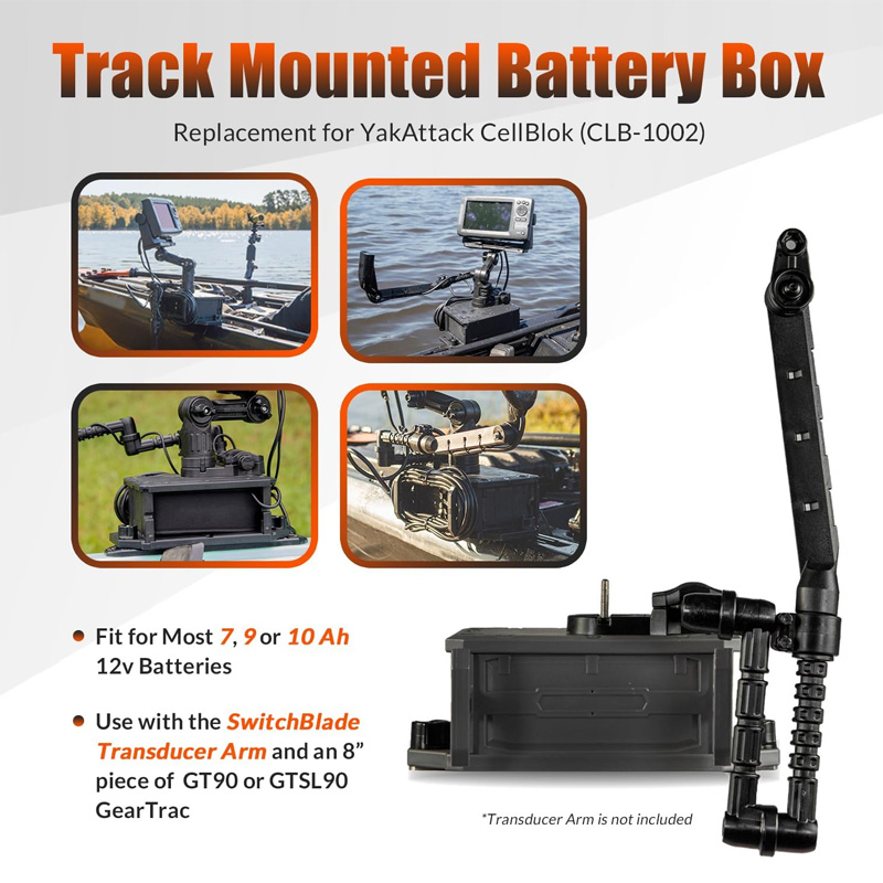 Track Mounted Battery Box for  – обзор и цена Fish Finder Mount