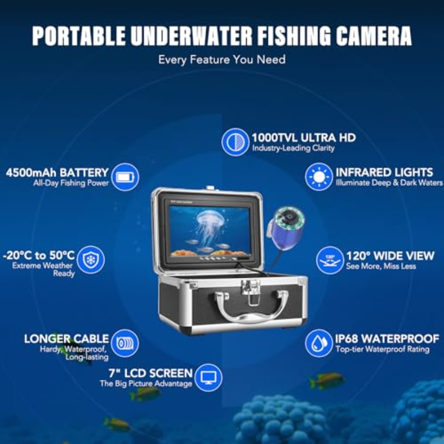 Portable fish finder for lake, – обзор и цена Fishing Camera